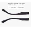 1 Pair Universal Plastic Eyewear Legs and Arms, Glasses Replacement Frame Temple for Men and Women, Black view 2
