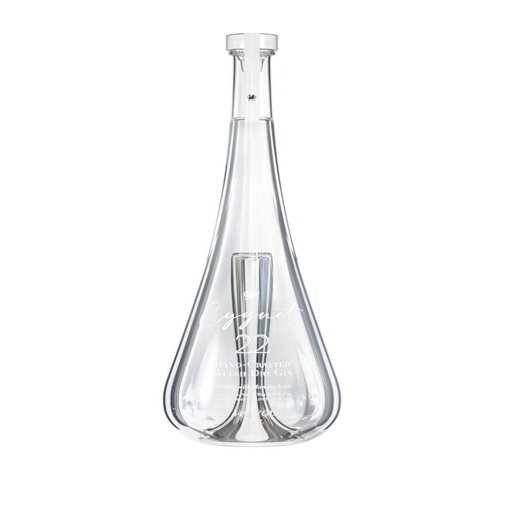 Cygnet 22 | The Worlds Most Luxurious Gin | Welsh Dry Sipping Gin | Great in Cocktails including Martini | Cocktail Mixer for Negroni & Tom Collins | Luxury Gin For All Occasions | 44% ABV, 70cl
