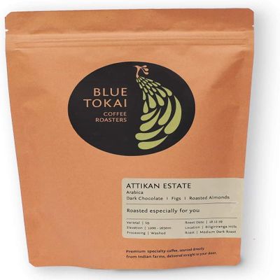 QURA Coffee Roasters Attikan Estate -Medium Dark Roast- French Press (250 Gm)
