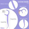 Medo 100 Pcs Dental Floss, Floss Sticks Dental 2 in 1 Portable Toothpicks, Disposable Interdental Cleaning Tool for Travel, Home, Office, Restaurant (Purple) view 2