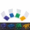Windplusya Dental Plastic Wedges, Dental Matrice Matrix, Dental Disposable Fixing Wedge with Hole-colorful||4 boxes view 3