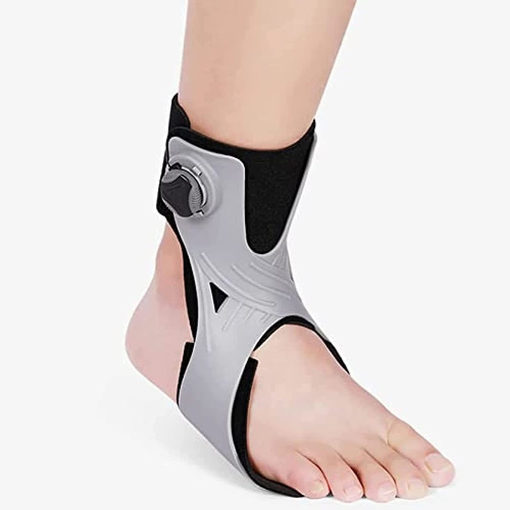 Foot Drop Orthotic Brace, AFO Ankle Orthosis Splint Support, Adjustable Ankle Brace Corrector, for Plantar Fasciitis Improve Walking Gait, Effective Relieve Pain (Right M)