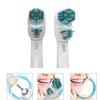 4 Pcs Dual Clean Replacement Toothbrush Heads Compatible with Oralb Electric Toothbrush, Double Heads and Soft Bristle for Superior Cleaning and Whitening view 2