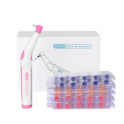 Single Button Endo Ultra Activator Irrigator with With 3 Size 60 Tips (Pink)