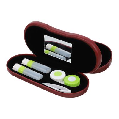COHEALI 1pc Dual-Purpose Case Solution and Case Storage Case Travel Lens Case Kit Eye Case Sunglass Cleaner Kit Lense Container Leather Detergent Men and Women