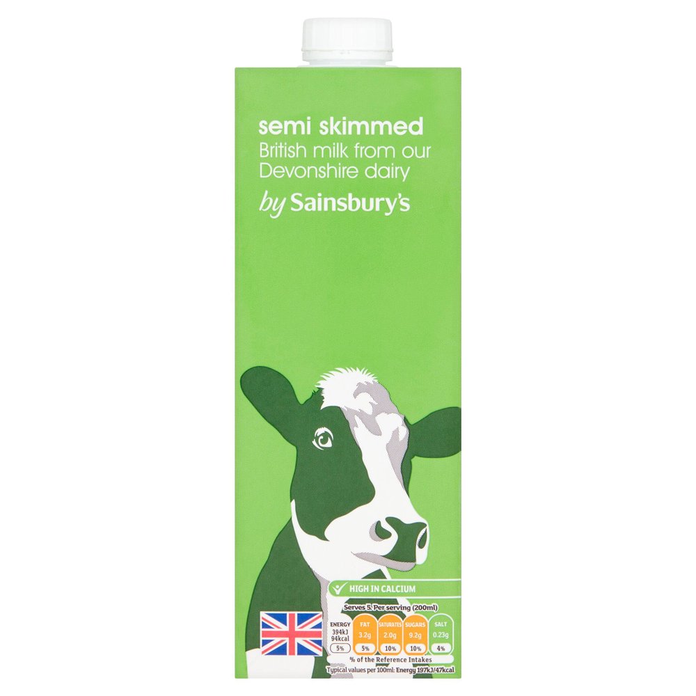 Devonshire Dairy British UHT Semi Skimmed Milk 1L - 2 Pack in Premier Life Store Box