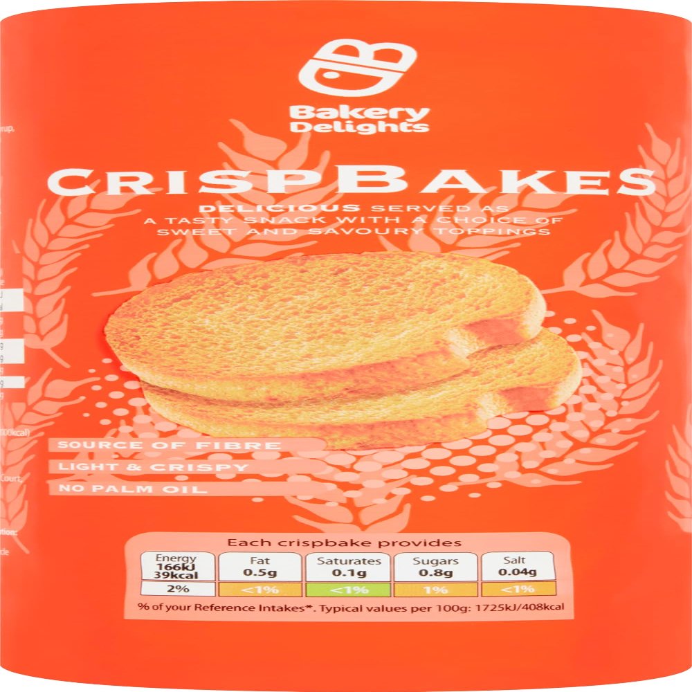 BAKERY DELIGHTS Crisp Bakes 125g - 12 Pack