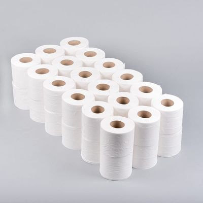 Pack of 48 - Toilet Rolls, 2 Ply White Toilet Paper, Quilted Toilet Roll Packs, 34GSM Toilet Paper Soft Tissue Roll Skin Cleaning Towels, Wiping Napkin Roll, Bulk Buy 220 Sheets Toilet Rolls