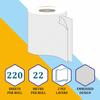 Pack of 48 - Toilet Rolls, 2 Ply White Toilet Paper, Quilted Toilet Roll Packs, 34GSM Toilet Paper Soft Tissue Roll Skin Cleaning Towels, Wiping Napkin Roll, Bulk Buy 220 Sheets Toilet Rolls view 2