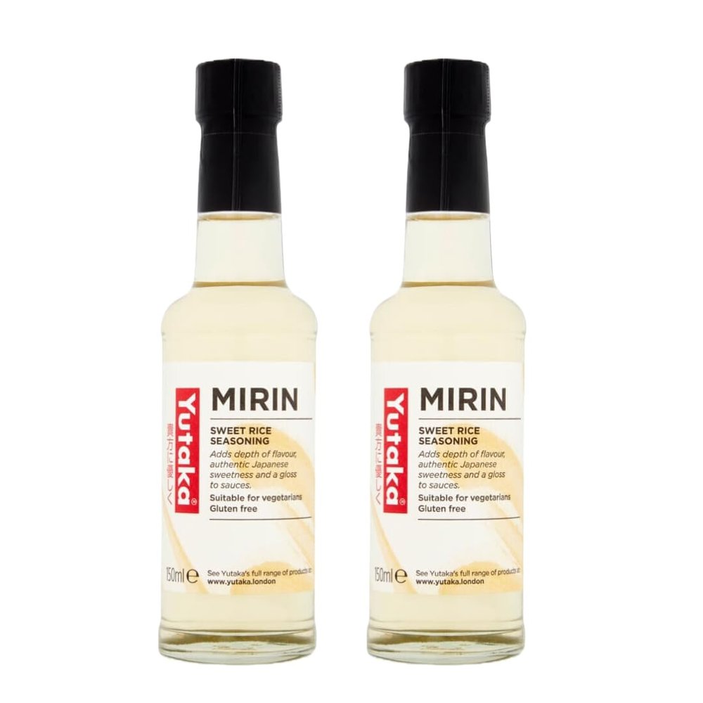 Yutaka Mirin, Japanese Sweet Rice Wine for Cooking & Seasoning, Gluten Free & Vegetarian 150 ml (Pack of 2)