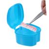 Anneome 4pcs Portable Denture Case for People Who Wear Denture and Retainer, Lightweight Abs and Pp Material, Convenient Magnetic Closure, for Travel and Camping Storage view 2