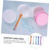 Beaupretty 300pcs Contacts Lens Applicator Small Lens Sticks for Daily Tool Random Color view 2