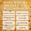RAW POT - ORGANIC RAW BEE BREAD AND ROYAL JELLY IN HONEY - Natural Pure Unpasteurised Honey with Antioxidants & Phytonutrients for Immunity, Detox, Digestion, Energy Support | For Kids & Adults (295g) view 3