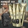 All Metal 5 in 1 Hair Trimmer Men's Multi-function Electric Hair Clipper Household Shaver Shaving Trimmer Washable Grooming Kit view 4