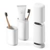 BALUCA Travel Toothbrush Case, Portable Tooth Brush Holder and Toothpaste Cover Container with Mouthwash Cup, Compact Oral Clean Tools Organizer for Traveling/Camping/School/Home - Large Capacity view 1