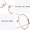 SFIVE Progressive Multifocus Reading Glasses For Women Men Resin Lens Presbyopic Glasses Round Frame Readers Glasses Gold 1.5 (Color : Gold, Size : +2.0) view 4