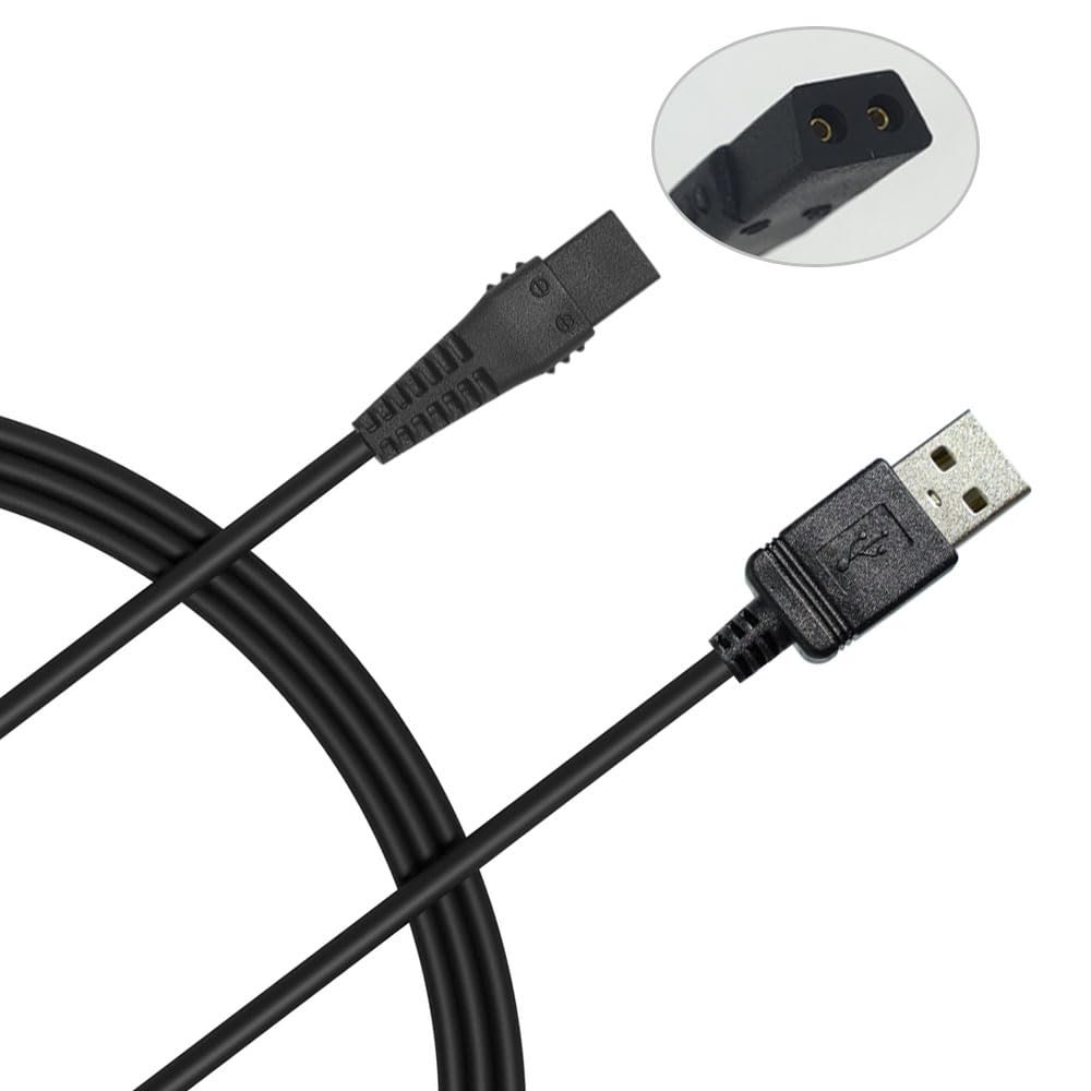 Charger Cable Compatible with Wahl Trimmer Aqua Blade Beard Clipper Razor 9899-100/9899-804,9864,9870 Replacement USB Shaver Power Cord