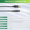 Charger Cable Compatible with Wahl Trimmer Aqua Blade Beard Clipper Razor 9899-100/9899-804,9864,9870 Replacement USB Shaver Power Cord view 4