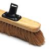 Addis Outdoor Patio 27.5cm 11 inch Complete Soft Natural Coco Bristles Wooden Broom with 3 pcs Metal handle, Natural Black Metallic view 3