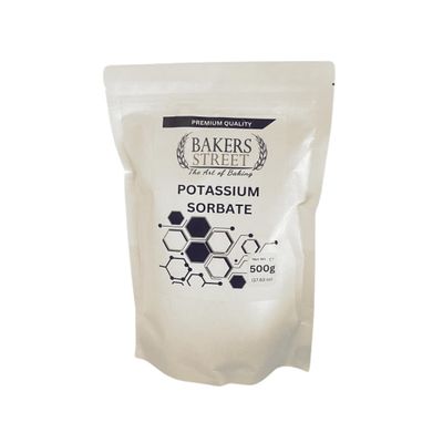 Bakers Street | Potassium Sorbate 500g | (Mould Inhibitor) | Premium Quality | Non-GMO | Gluten Free