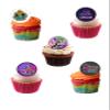 24 Precut Karaoke Themed Edible Wafer Paper Cake Toppers Decorations view 1