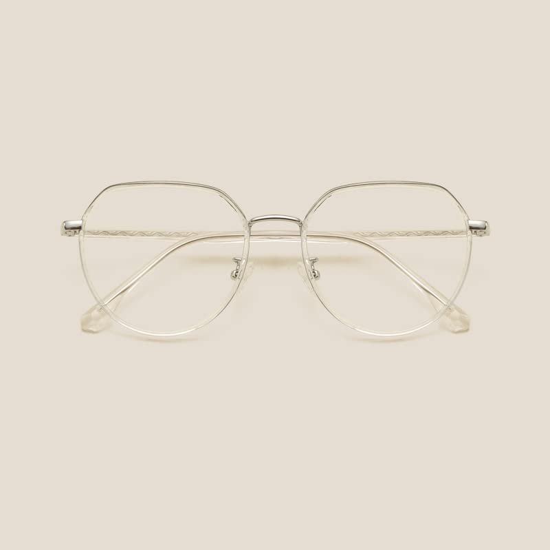 NOVESIXTDAT Stylish Metal Reading Glasses Women Men, Blue Light Blocking Computer Reader, HD Anti Glare Eyeglasses with Hinge (Color : Clear-black, Size : +2.00)