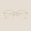 NOVESIXTDAT Stylish Metal Reading Glasses Women Men, Blue Light Blocking Computer Reader, HD Anti Glare Eyeglasses with Hinge (Color : Clear-black, Size : +2.00) view 1