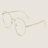 NOVESIXTDAT Stylish Metal Reading Glasses Women Men, Blue Light Blocking Computer Reader, HD Anti Glare Eyeglasses with Hinge (Color : Clear-black, Size : +2.00) view 2
