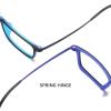 NOVESIXTDAT Rectangular Metal Reading Glasses, Fashion Computer Readers with Anti-Blue Light, Anti Glare Eyeglasses for Reading (Color : Green, Size : +0.50) view 4