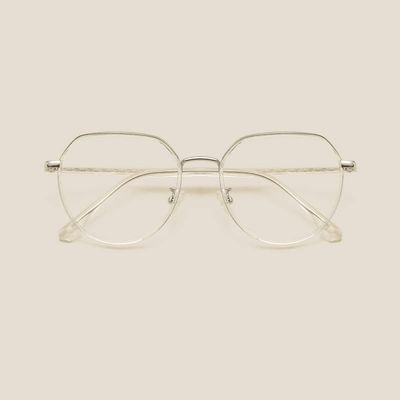 NOVESIXTDAT Stylish Metal Reading Glasses Women Men, Blue Light Blocking Computer Reader, HD Anti Glare Eyeglasses with Hinge (Color : Clear-black, Size : +3.00)