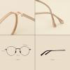 NOVESIXTDAT Stylish Metal Reading Glasses Women Men, Blue Light Blocking Computer Reader, HD Anti Glare Eyeglasses with Hinge (Color : Pink, Size : +2.00) view 3