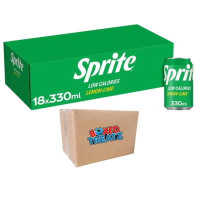 Sprite Lemon Lime Drink 330ml Sparkling Lemon Lime Flavour Soft Drink With Sugar And Sweetener 18-36 Pcs Boxed Treatz (18)