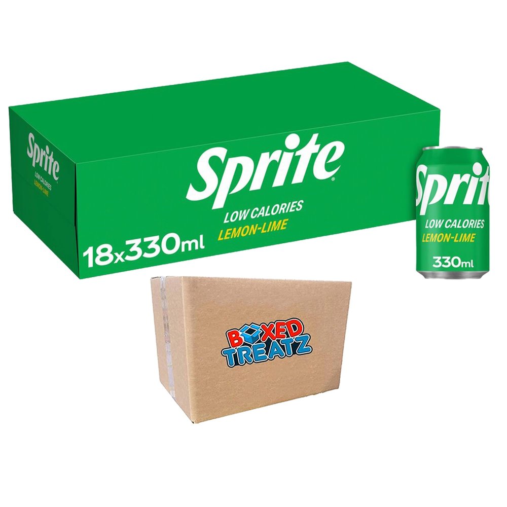 Sprite Lemon Lime Drink 330ml Sparkling Lemon Lime Flavour Soft Drink With Sugar And Sweetener 18-36 Pcs Boxed Treatz (18)