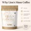 R Hygge Lions Mane Mushroom Coffee Ground 227g  Medium Light Roast Peruvian Arabica with Dual Extract Lions Mane, Low Acid Adaptogenic Coffee for Mental Clarity & Calm Focus, Artisan Roasted view 3