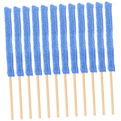 12Pcs cleaning stick washing cleaners detail dusting sticks spider web brush blinds cleaner multi-functional cleaning Mini Detail Dusters microfiber clear water bamboo cup