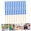 12Pcs cleaning stick washing cleaners detail dusting sticks spider web brush blinds cleaner multi-functional cleaning Mini Detail Dusters microfiber clear water bamboo cup view 2