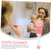 ibasenice 2pcs Kids Toothbrush Set Extra Soft Manual Toothbrush Fruit Bear Cartoon Ergonomic Handle Deep Cleaning for Boys and Girls view 4