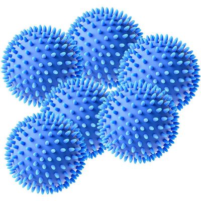Pack of 8 Dryer Balls, Dryer Balls for Tumble Dryers, Balls for Fluffy Laundry, Hedgehog Ball, Reusable Dryer Balls (Blue)
