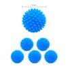 Pack of 8 Dryer Balls, Dryer Balls for Tumble Dryers, Balls for Fluffy Laundry, Hedgehog Ball, Reusable Dryer Balls (Blue) view 2