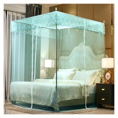 BUJOG Mosquito Net for Double Bed Large Screen Mesh Net for Mosquito Or Insect Protection Universal Mosquito Mesh Net for Travelling Camping and Family Used (Color : Green, Size : 180X200cm)