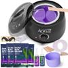 ANRUZ Waxing Kit, Wax kit for Hair Removal, Wax Pot for Waxing Professional with Silicone Bowl,4 Bags Wax Beads and 20 Applicator Sticks, 2 Treatment Oils-at Home Wax Machine for Full Body Waxing view 1