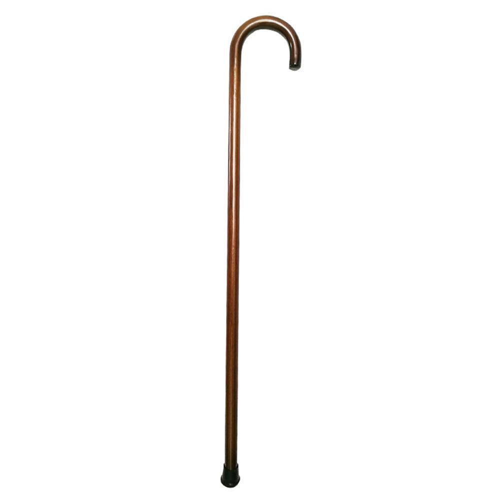 GGZONE Wooden cane, Solid Wooden Cane with Curved Handle, Old Man Walking Stick Hiking Stick, Walking Poles, 90cm,Crutches beautiful scenery