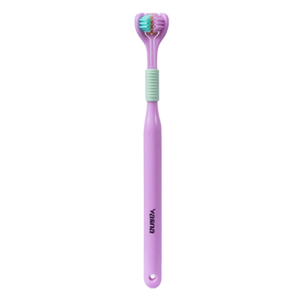 Aoguaro V Shaped Three Sided Toothbrush Adult & Kids Manual Soft Bristle Oral Cleaning Toothbrushes Easy to use in Cleaning All Around Teeth and Gum, Fresh Breath