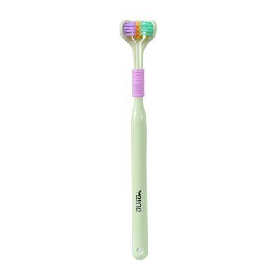 Aoguaro V Shaped Three Sided Toothbrush Adult & Kids Manual Soft Bristle Oral Cleaning Toothbrushes Easy to use in Cleaning All Around Teeth and Gum, Fresh Breath