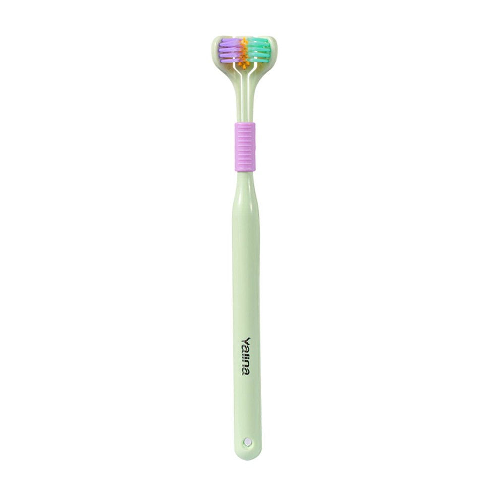 Aoguaro V Shaped Three Sided Toothbrush Adult & Kids Manual Soft Bristle Oral Cleaning Toothbrushes Easy to use in Cleaning All Around Teeth and Gum, Fresh Breath