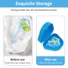 2 Pcs Retainer Cases with Vent Holes Orthodontic Dental Retainer Boxs Denture Storage Containers for Denture Braces Mouth Guard,Multifunctional Mouth Guard Case for Retainers,Mouthguards,Braces view 2