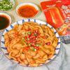 Authentic wide noodles, Instant sesame sauce and red oil flavored noodles, Spicy potato noodles, Health meal substitute breakfast, Casual snacks, Chinese food (Red oil flavor,1 bag) view 2