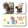 ButtonChocs Chocolate Rocking Horse - Rock It Baby. A Little Belgian Milk Chocolate Birthday Gift. Pony Gift, Horse Gift. view 2