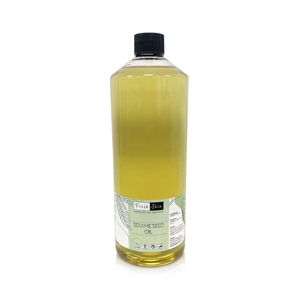 Freshskin Beauty LTD | Sesame Seed Oil 5000ml (5 Litre) - For Skin, Hair, Nails, Body Care, Beauty Cosmetics, Massage - Vegan & Cruelty Free
