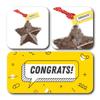 ButtonChocs Congratulations Chocolate Star - Congrats. Belgian Milk Chocolate Congratulations Gift. Celebration Gift. view 2